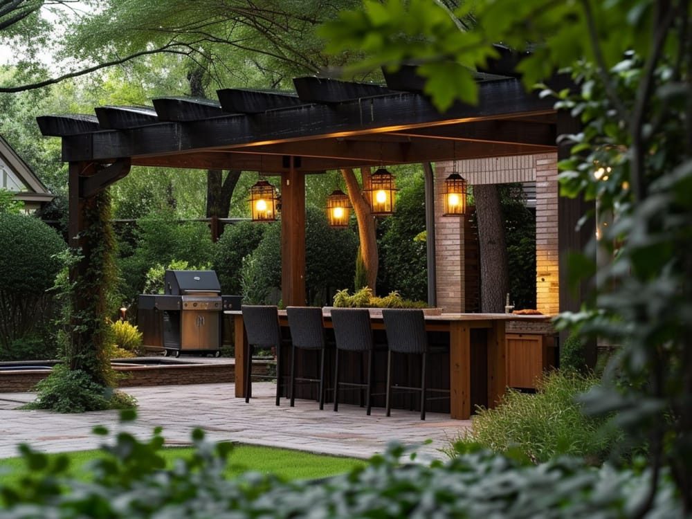 Decorate the Pergola With Pendant Lights