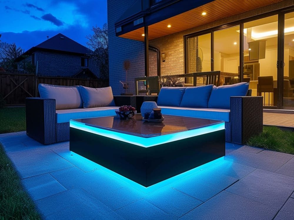 Install Illuminated Furniture in Your Patio