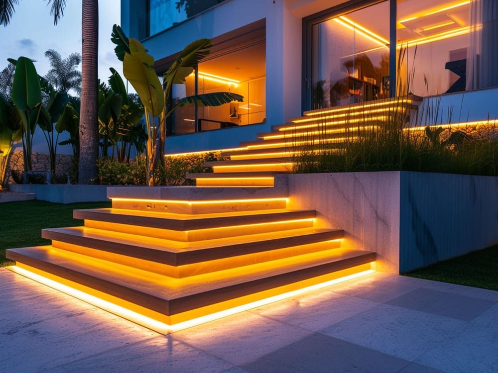 Light Up Staircases With LED Strip Lights