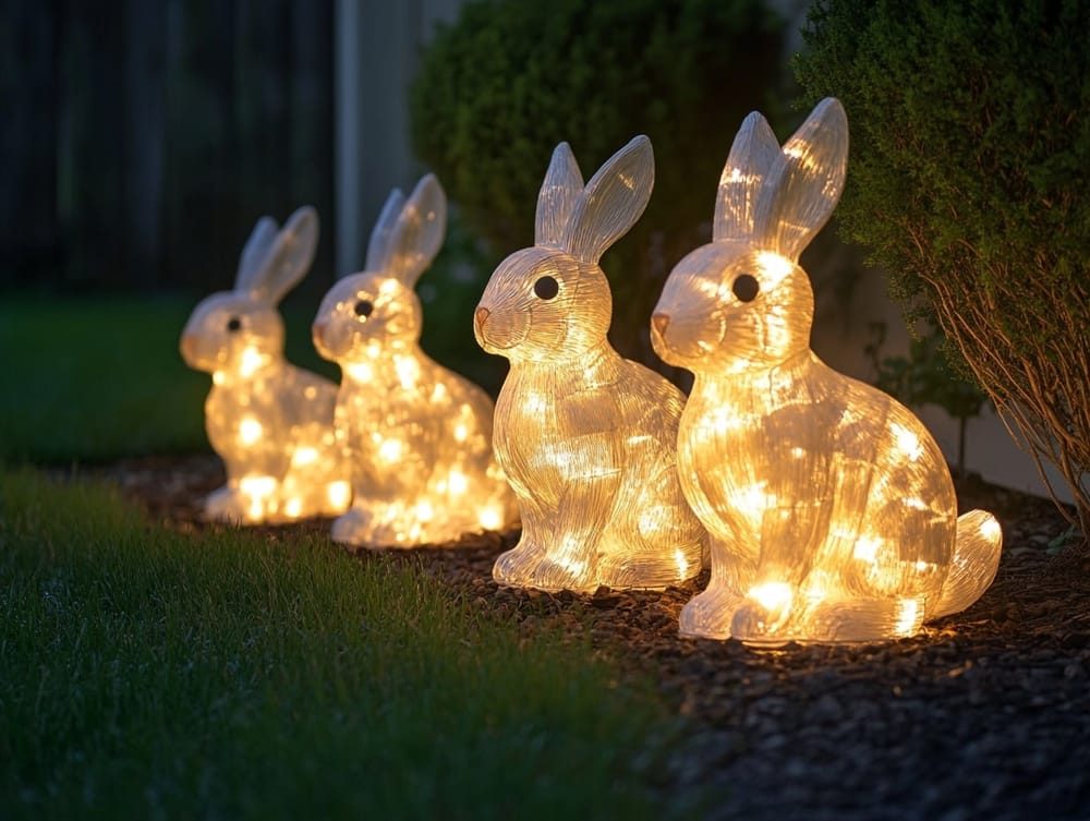 illuminated-bunny-silhouettes
