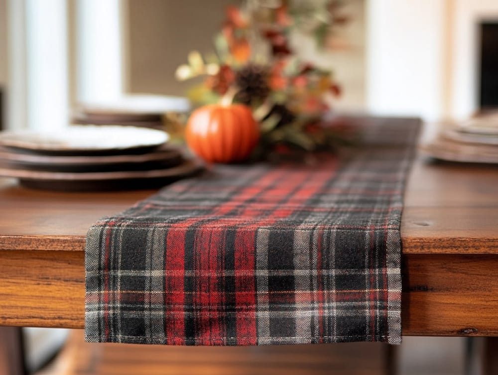 plaid-table-runner
